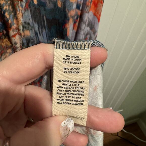 Soft Surroundings Nanette Stretch Jersey Knit Maxi Dress Size Medium - Picture 6 of 7